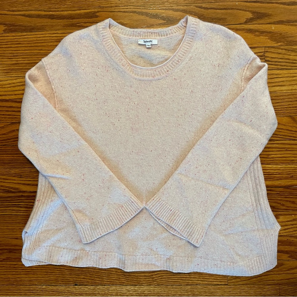 light pink sweater